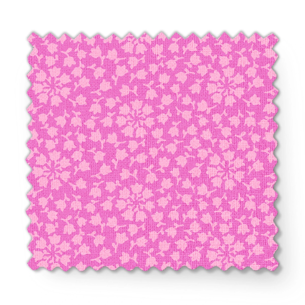 Bell Flowers on Fuchsia & Pink Fabric