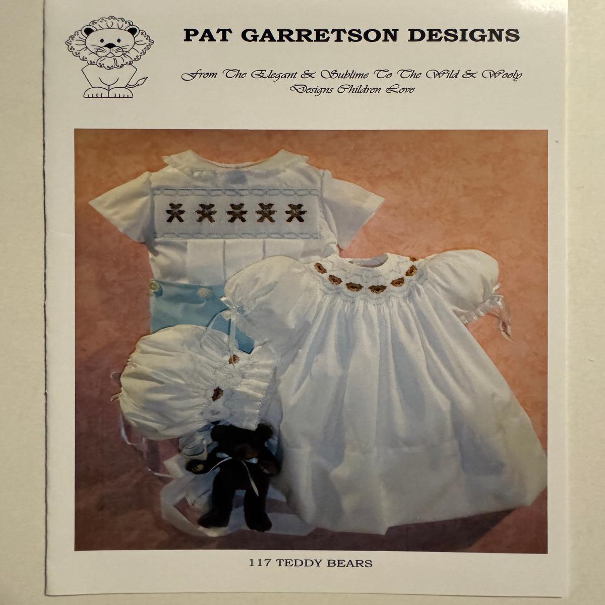 Pat Garretson Smocking Plates II - #117 TEDDY BEARS
