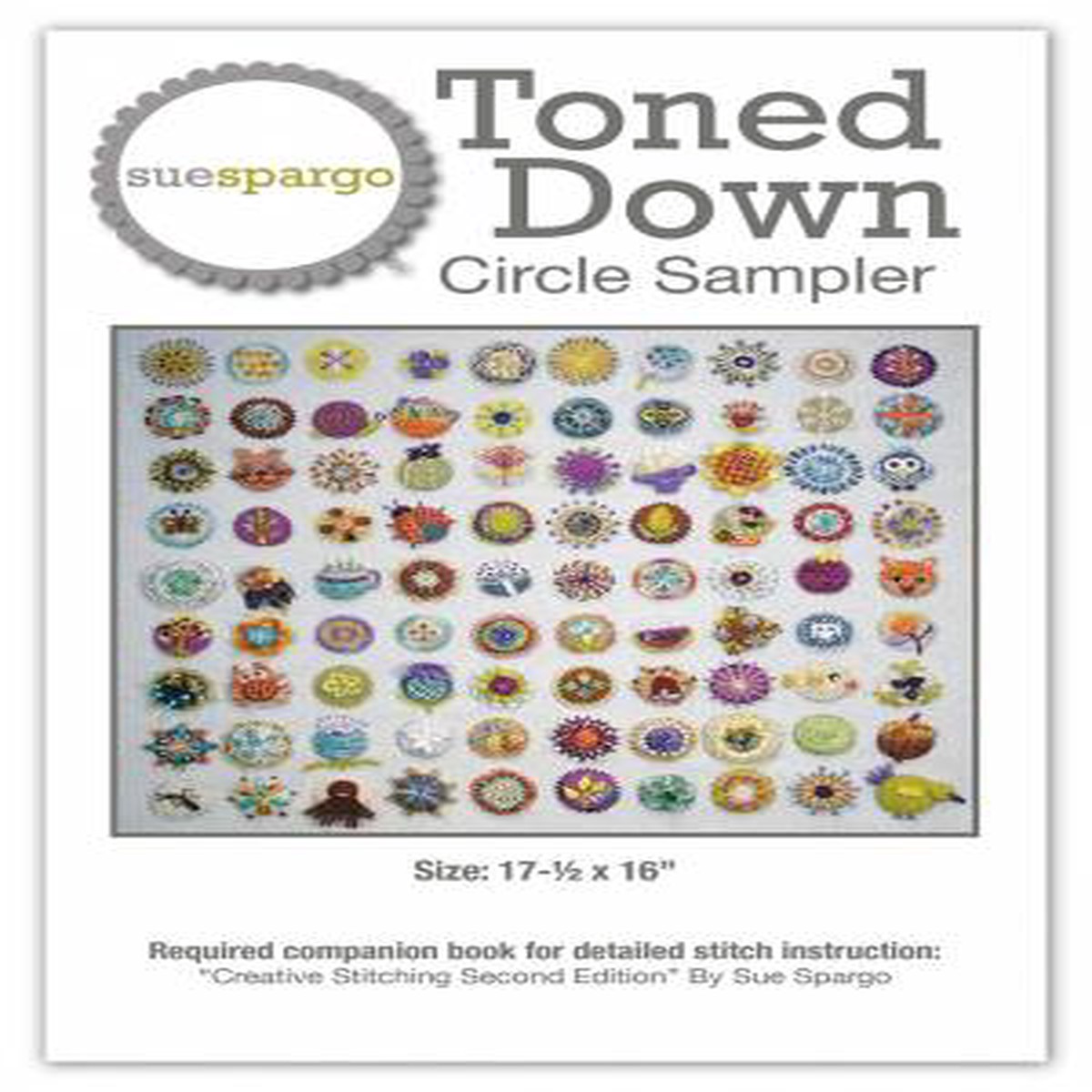 Sue Spargo Toned Down Circle Sampler Pattern