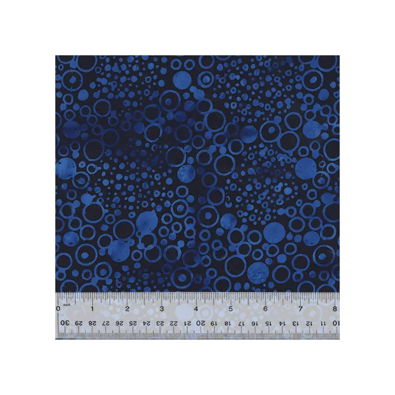 JDJ - Royal Blue Jacqueline de Jonge 3693Q-X Twilight Circles Batik Cotton