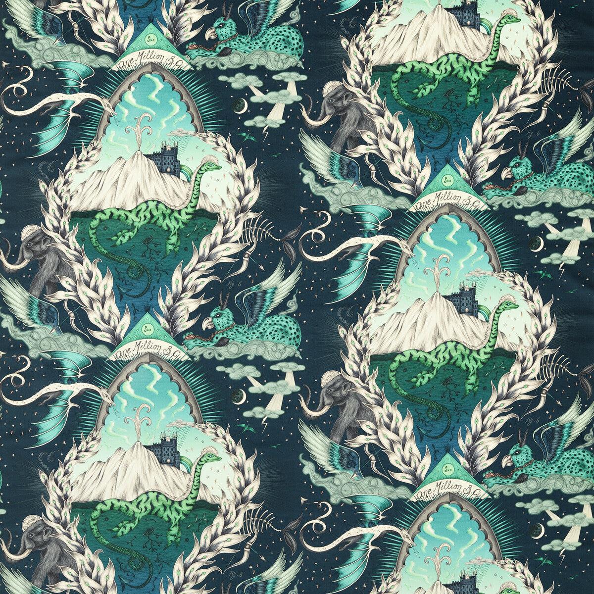 Highlandia Velvet Marine Fabric