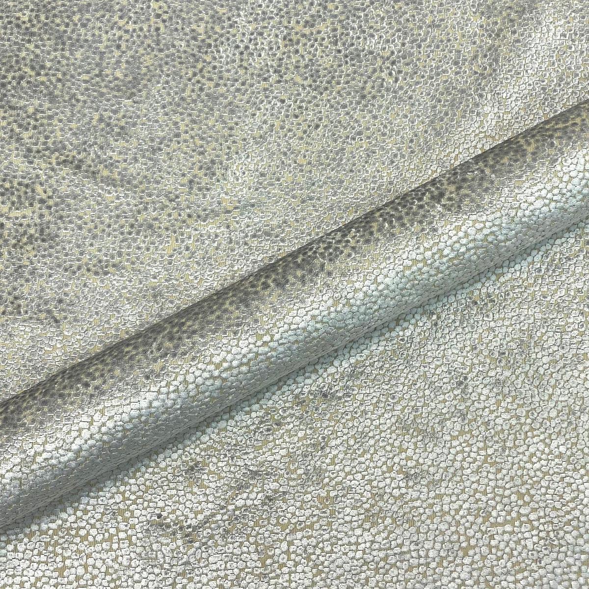 Silver Dot Chenille Upholstery Fabric 56"