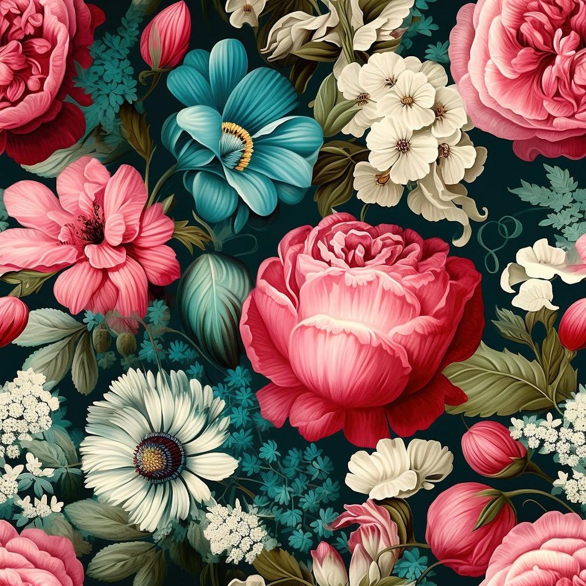 Nostalgic Blooms 1 Fabric