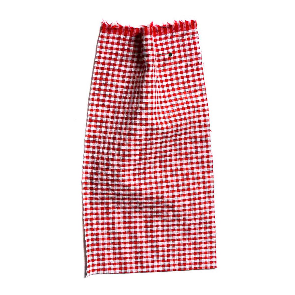 Seersucker Gingham Red