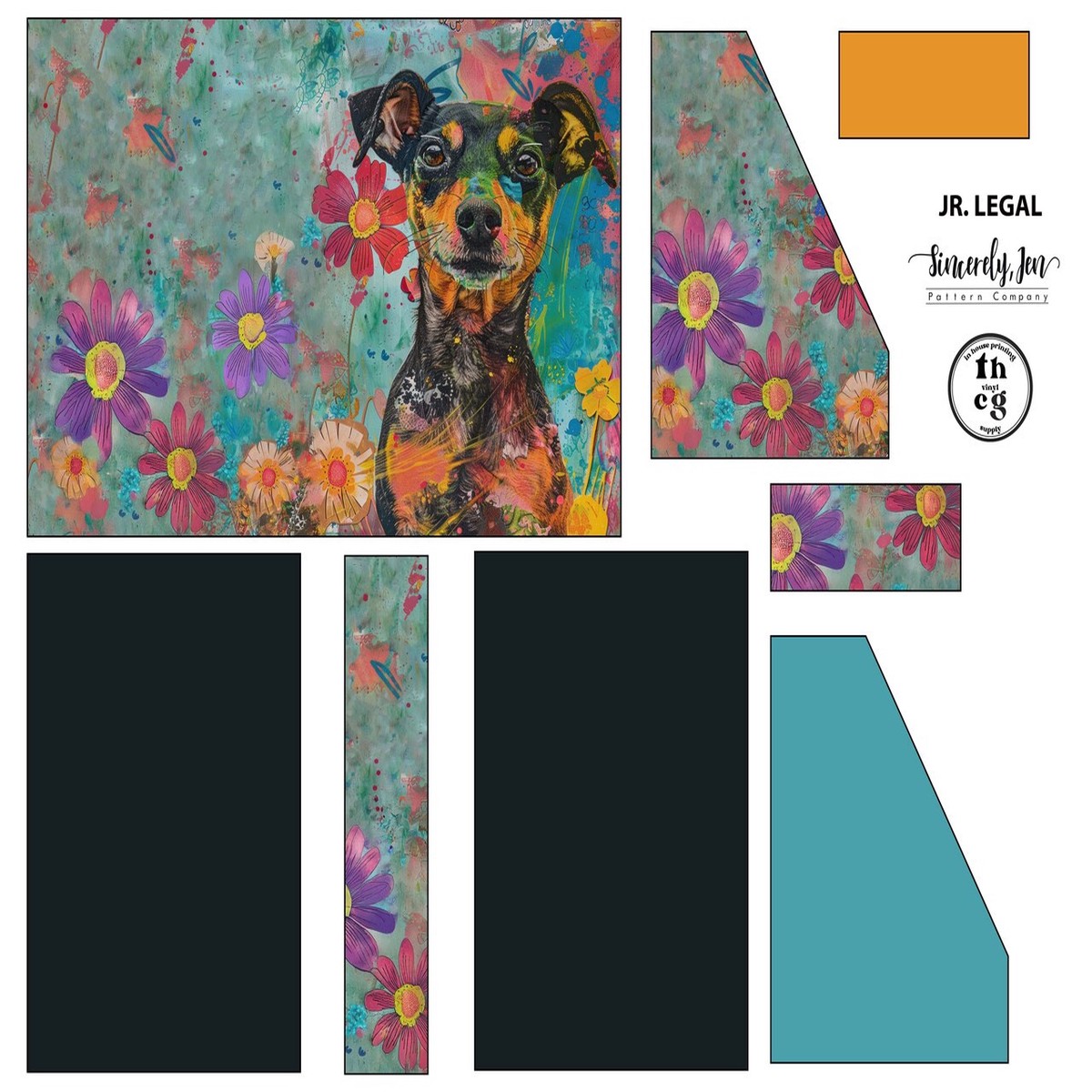 Cut and Sew - Moondance Template ZD Dog 2