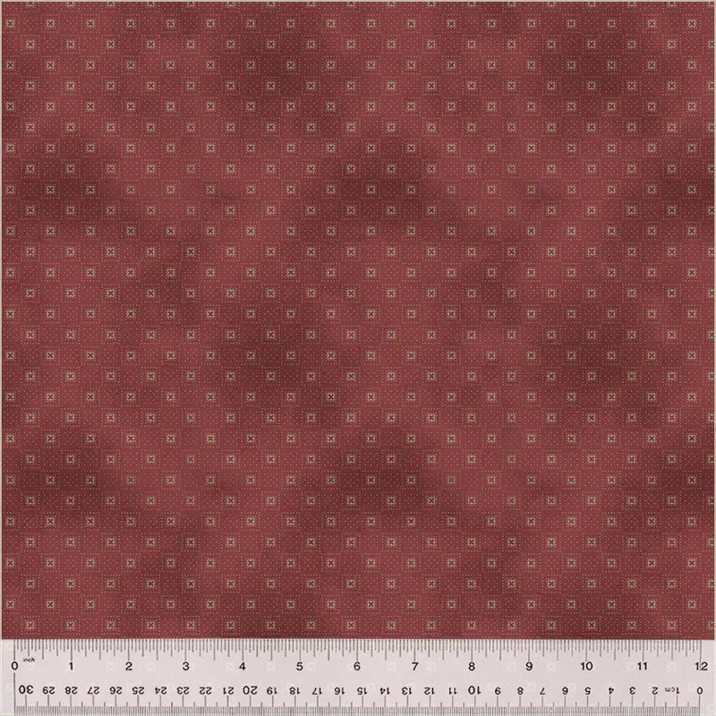 Garden Tale Jeanne Horton 41541A-22 Wine Stitch Cotton