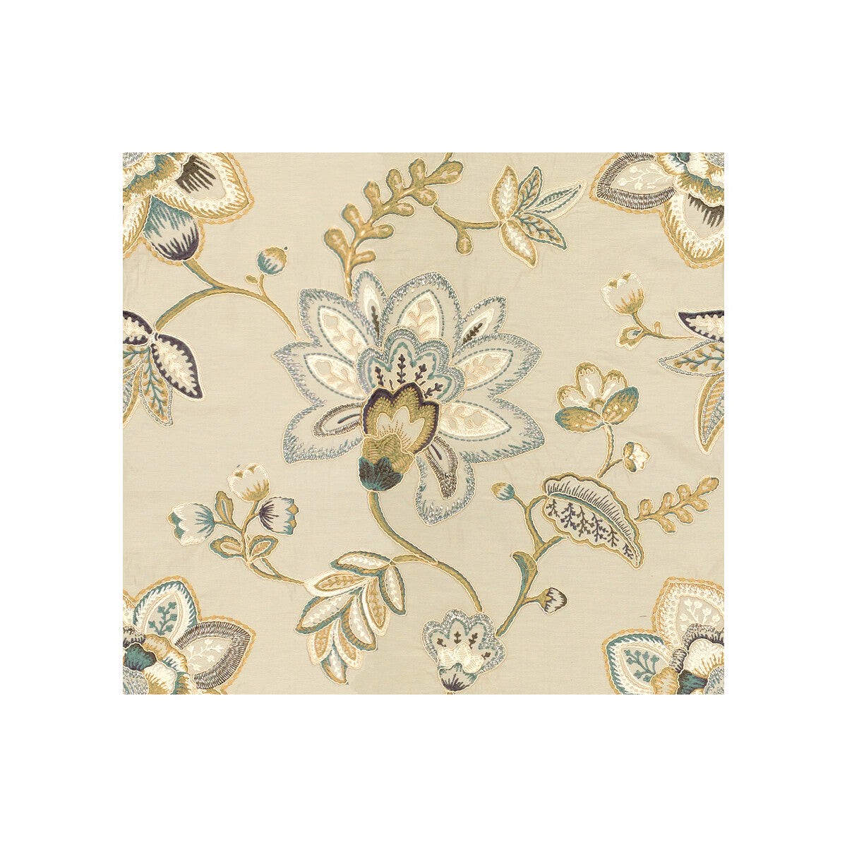 Gilded Plaza Platinum Fabric