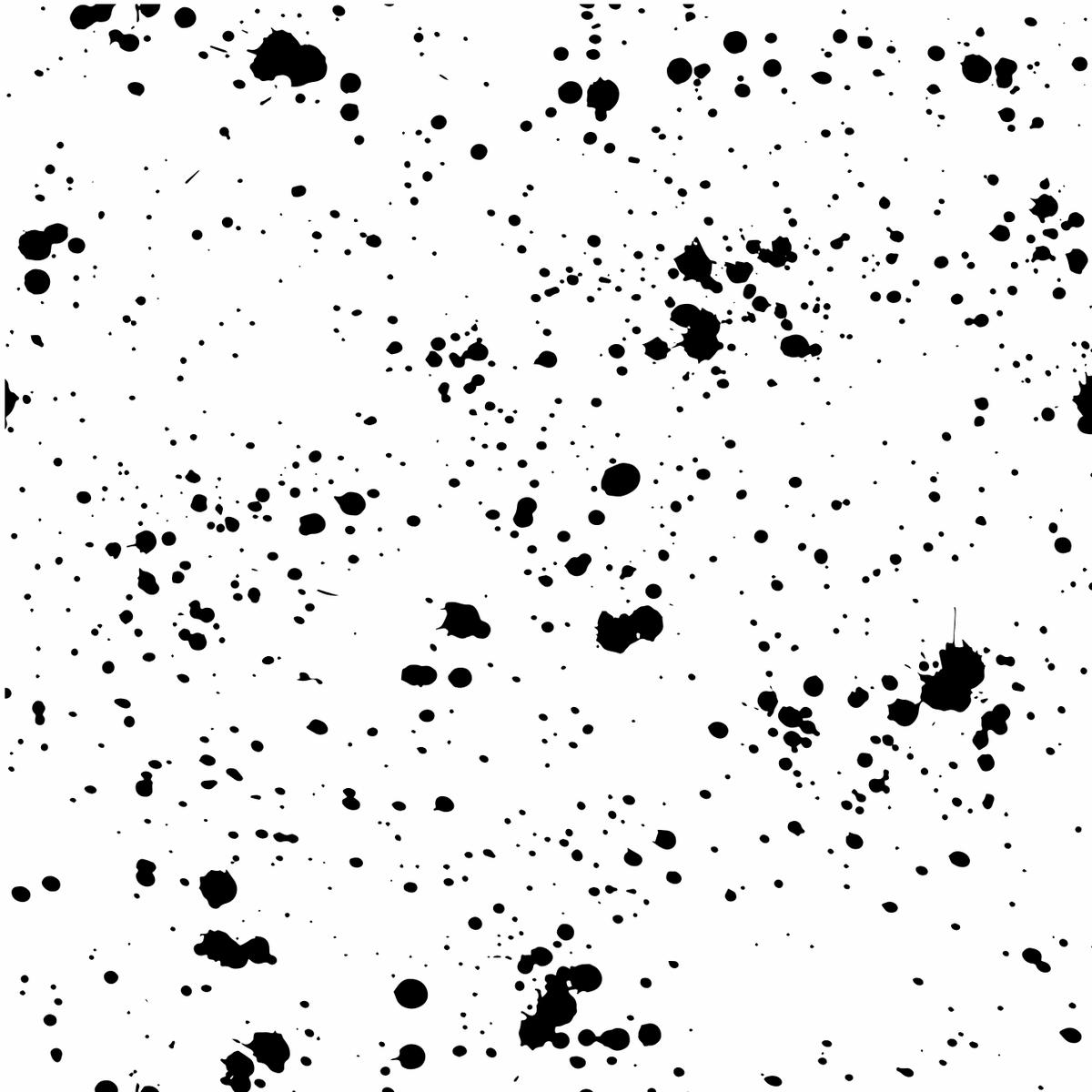 Paint Splatter Fabric - Black