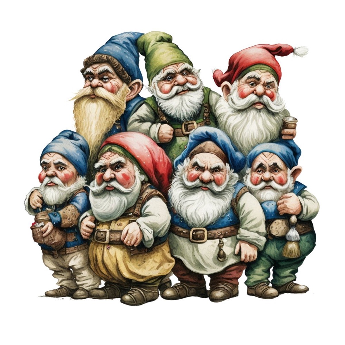 The 7 Dwarfs 3 Fabric Panel