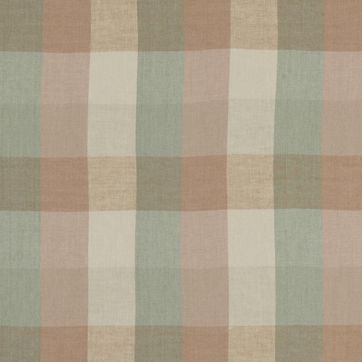 Austin Check Mineral/Blush Fabric