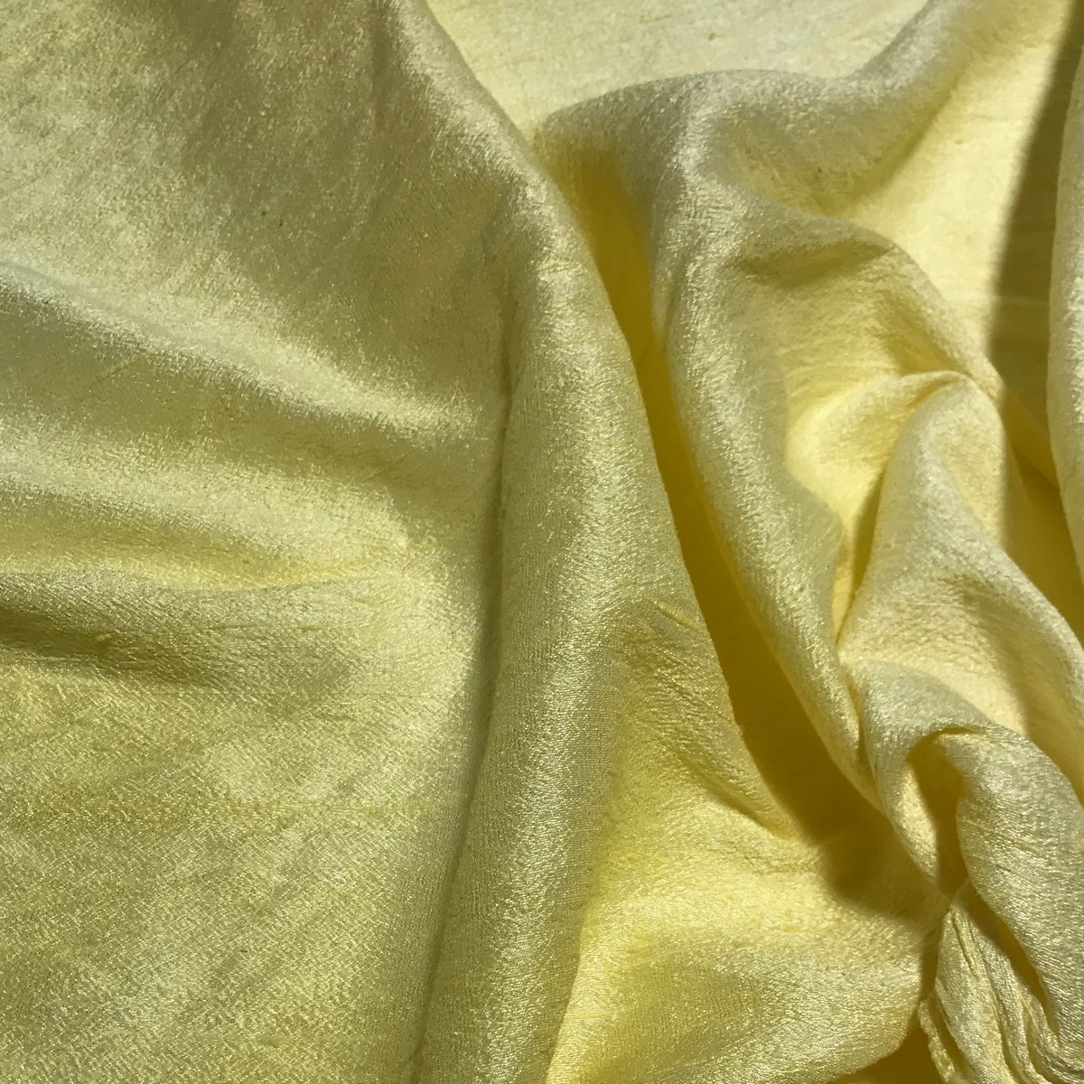 Butter Yellow - Hand Dyed Silk Dupioni