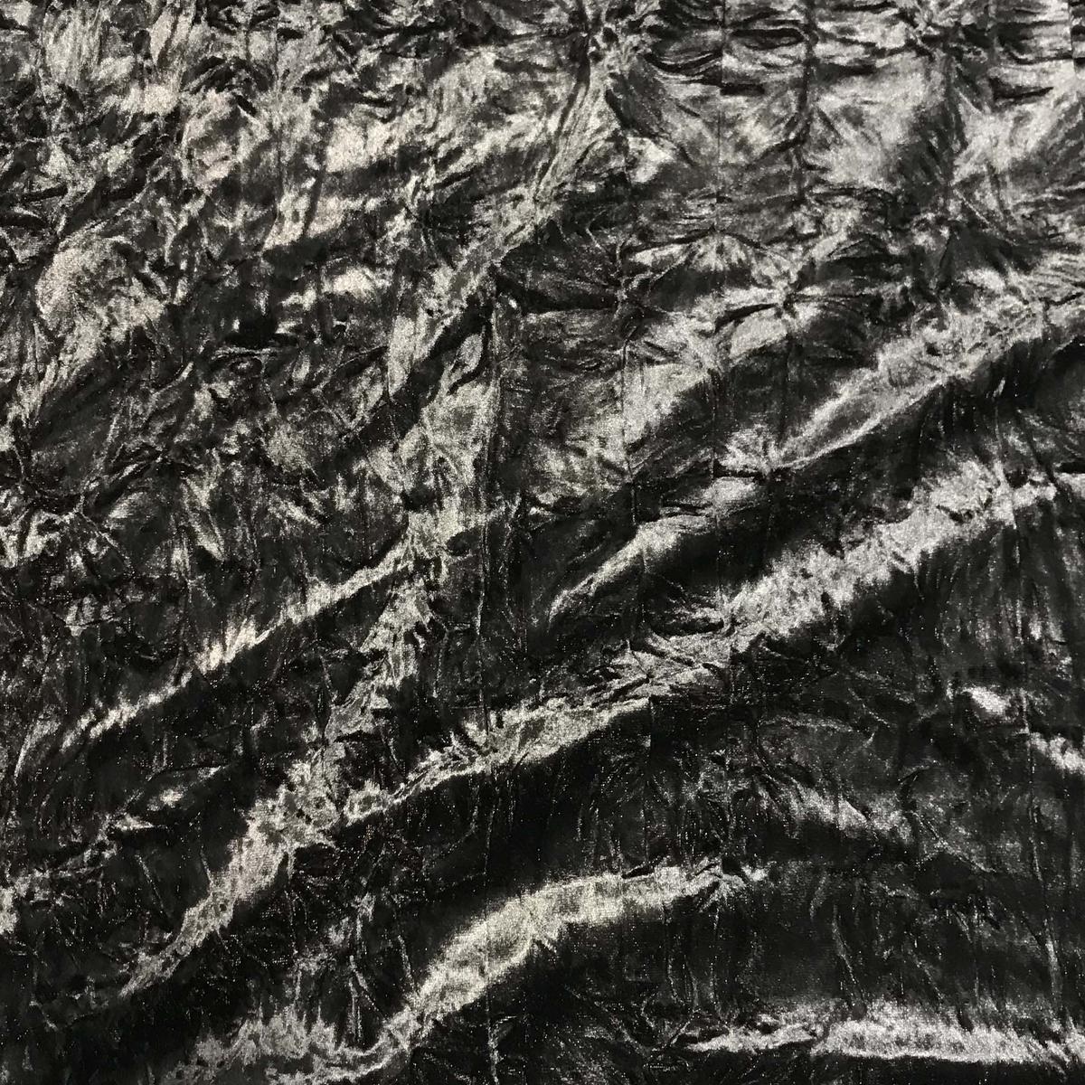 Iridescent Copper/ Brown - Stretch Polyester Crushed Velvet Fabric