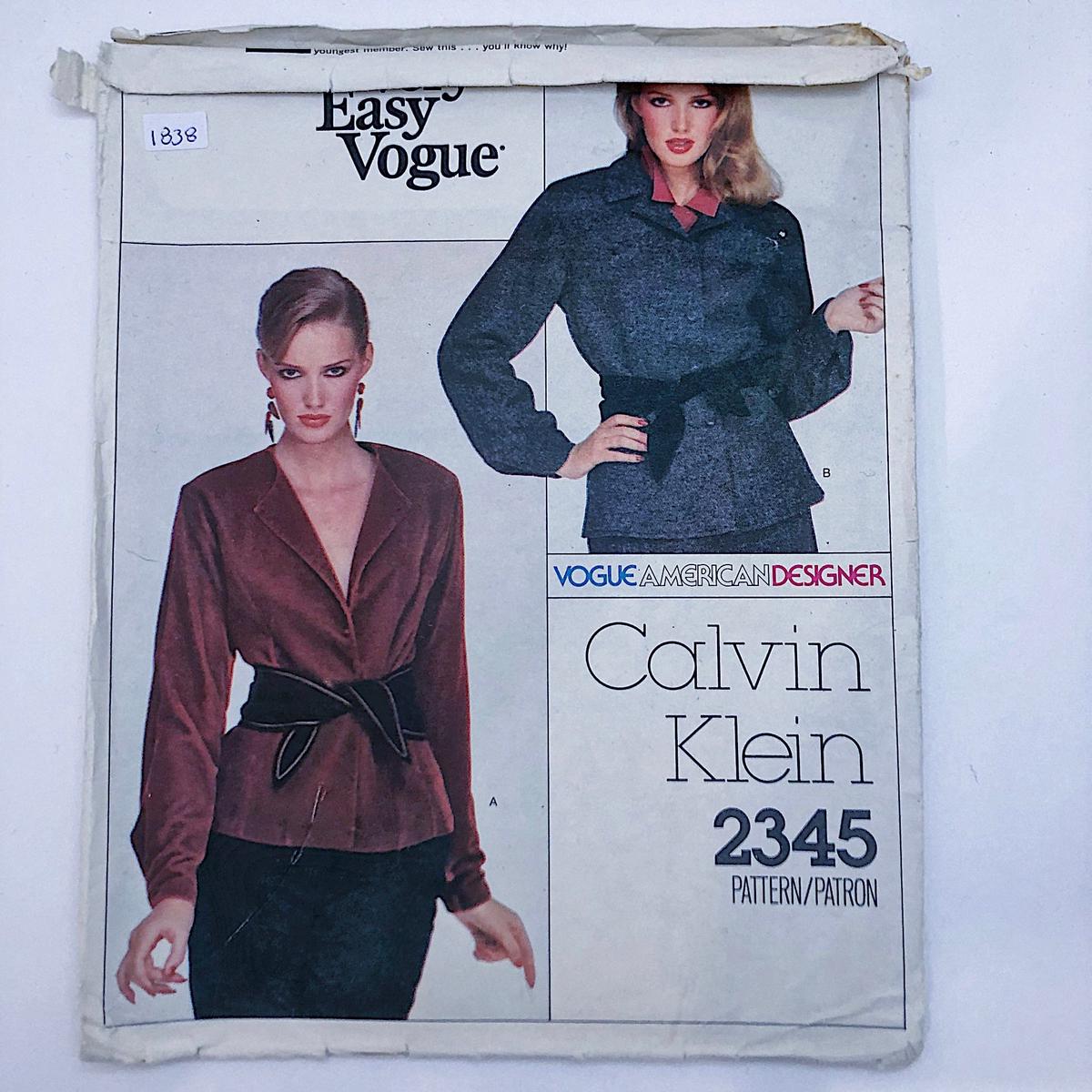 Sewing Pattern - Women - Calvin Klein - Vogue 2345