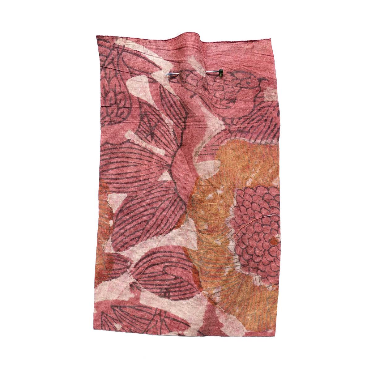 Block Print Partridge Pink