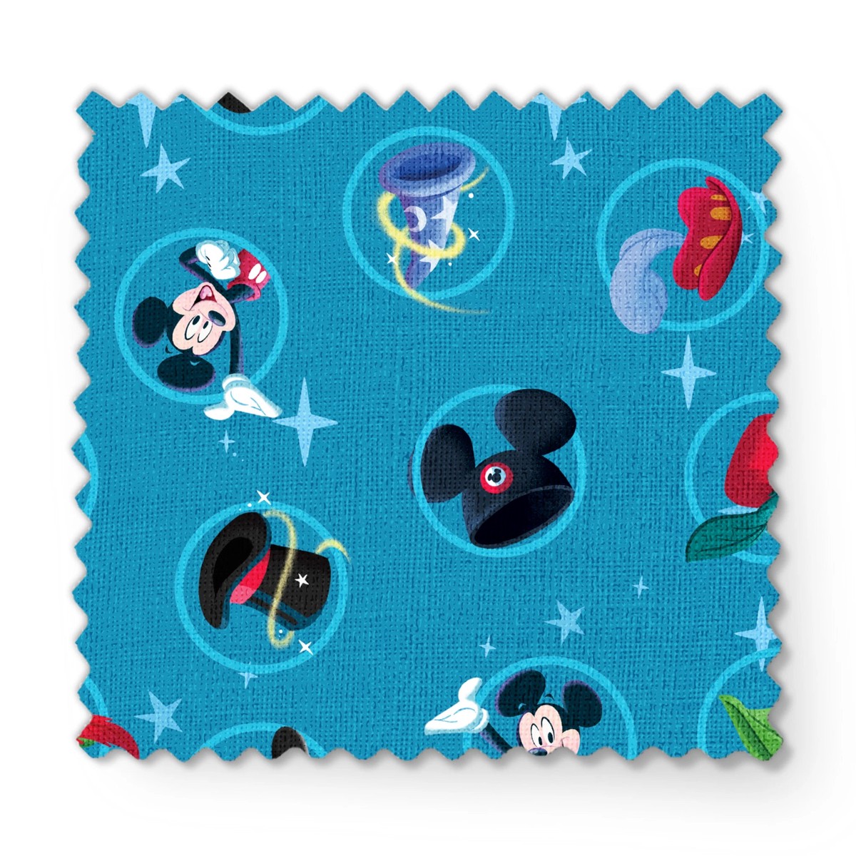 Disney Mickey Mouse Many Hats Fabric