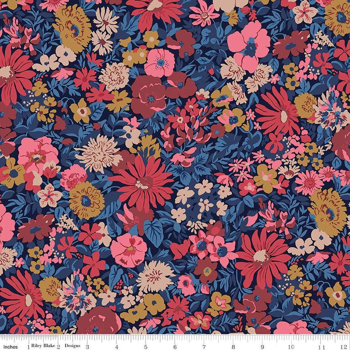 MULTI FLORAL Malvern Field Wideback 107" - Liberty for Riley Blake