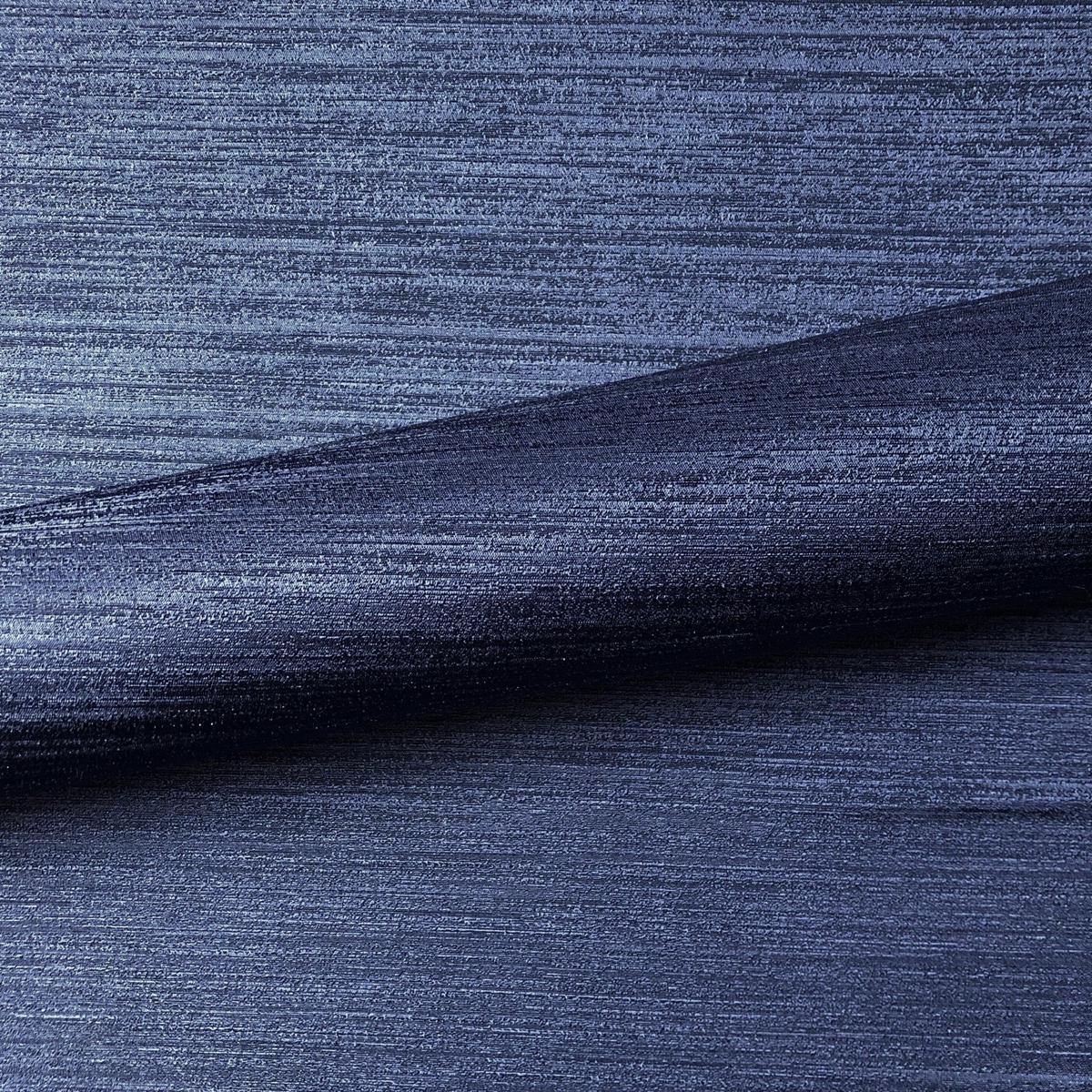 Navy Blue Contemporary Silk Upholstery Fabric 54"
