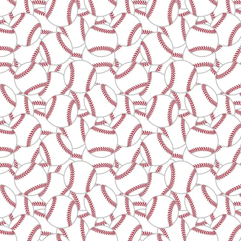 Packed Baseballs Fabric