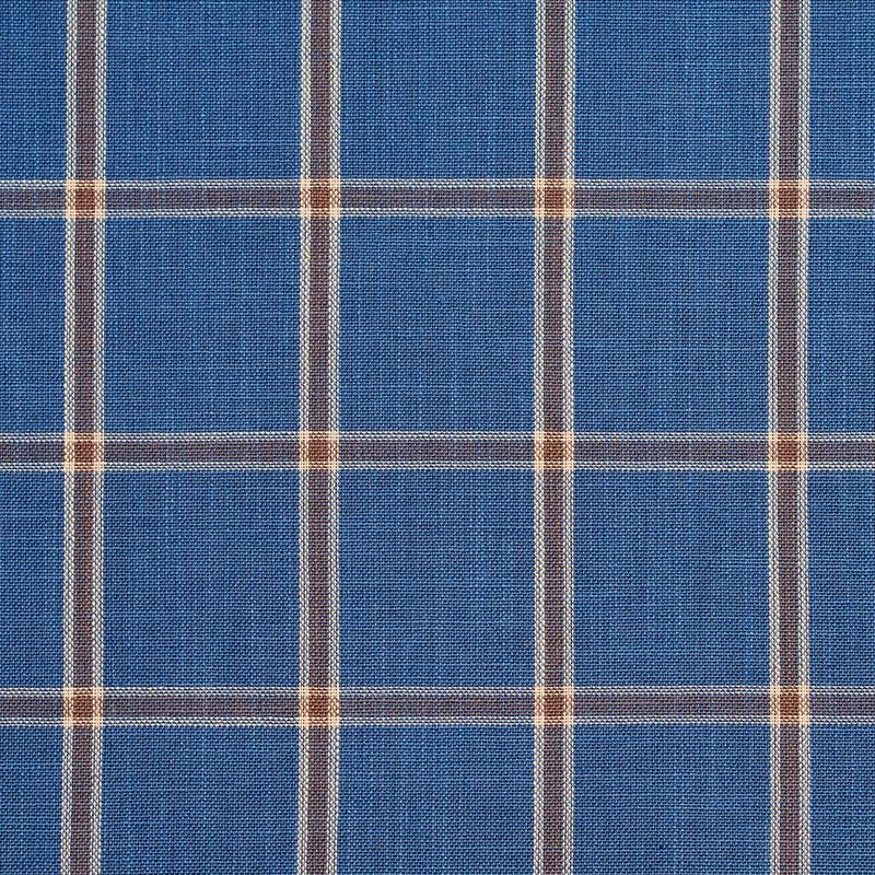 Charlotte Wedgewood Windowpane Fabric D137