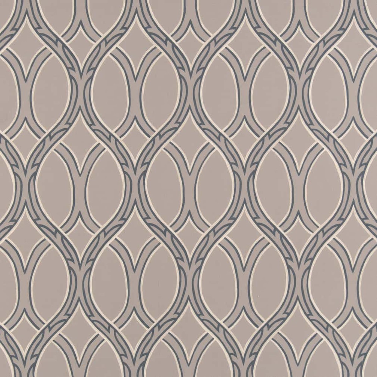 D2933 Abstract & Geometric Pewter Grey & Silver Charlotte Fabrics