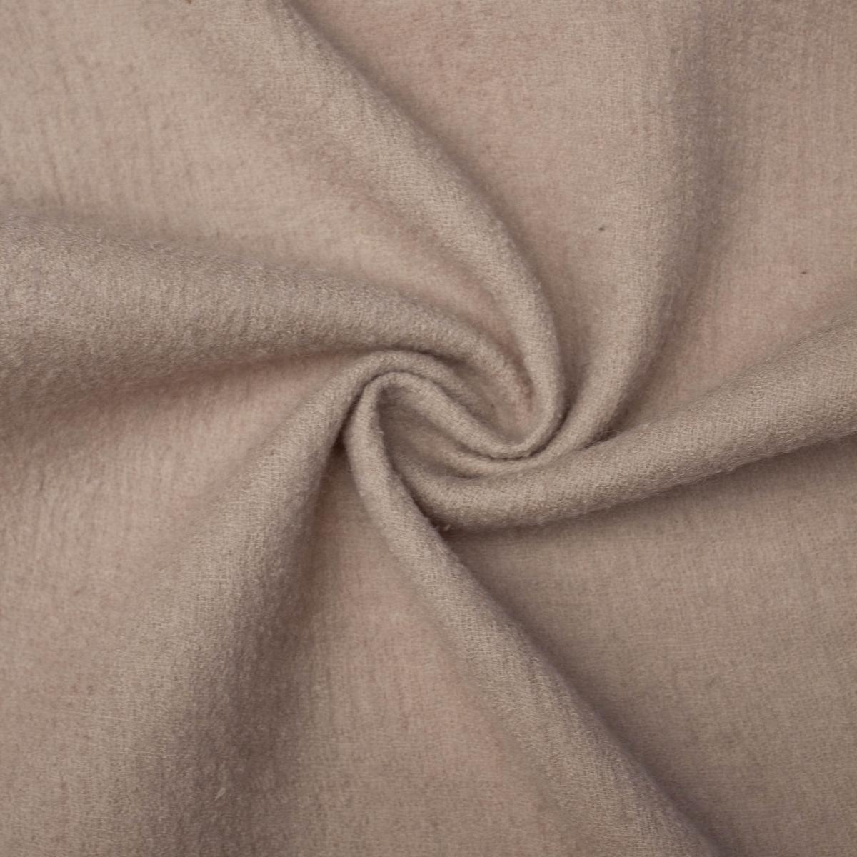 Derise Sand Brushed Virgin Wool Fabric