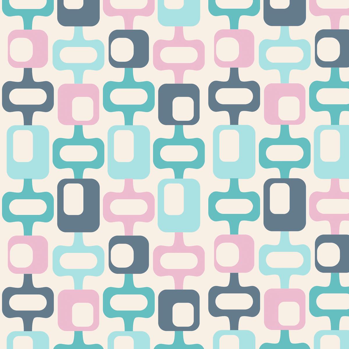 Mixed Mid-Century Shapes - Multi