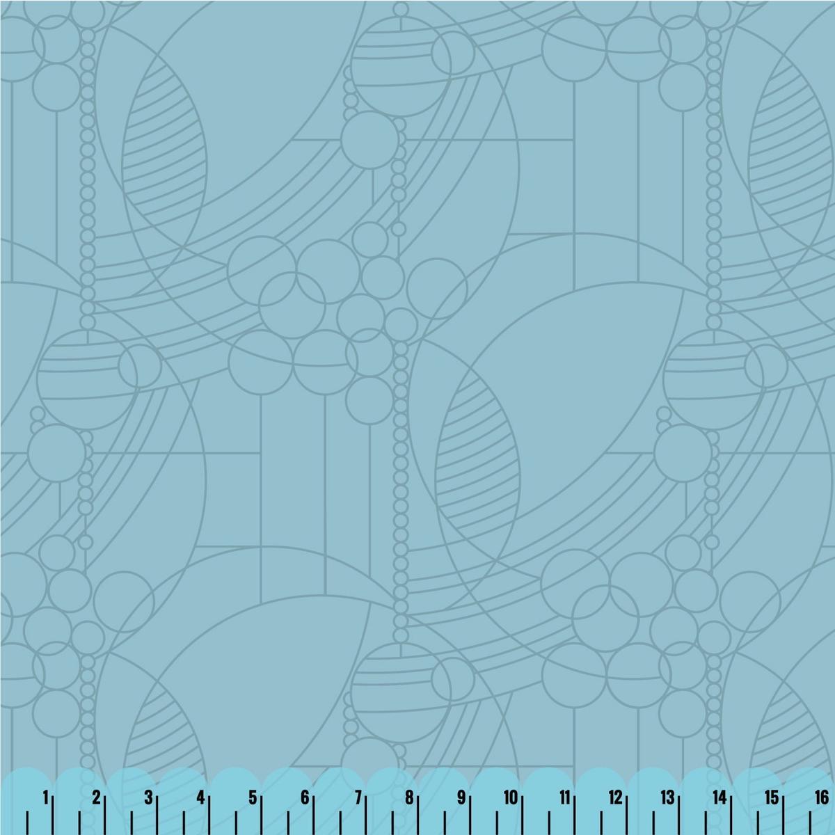 WATER March Balloons 108 Wideback By Frank Lloyd Wright, Cloud9 Organic Cotton