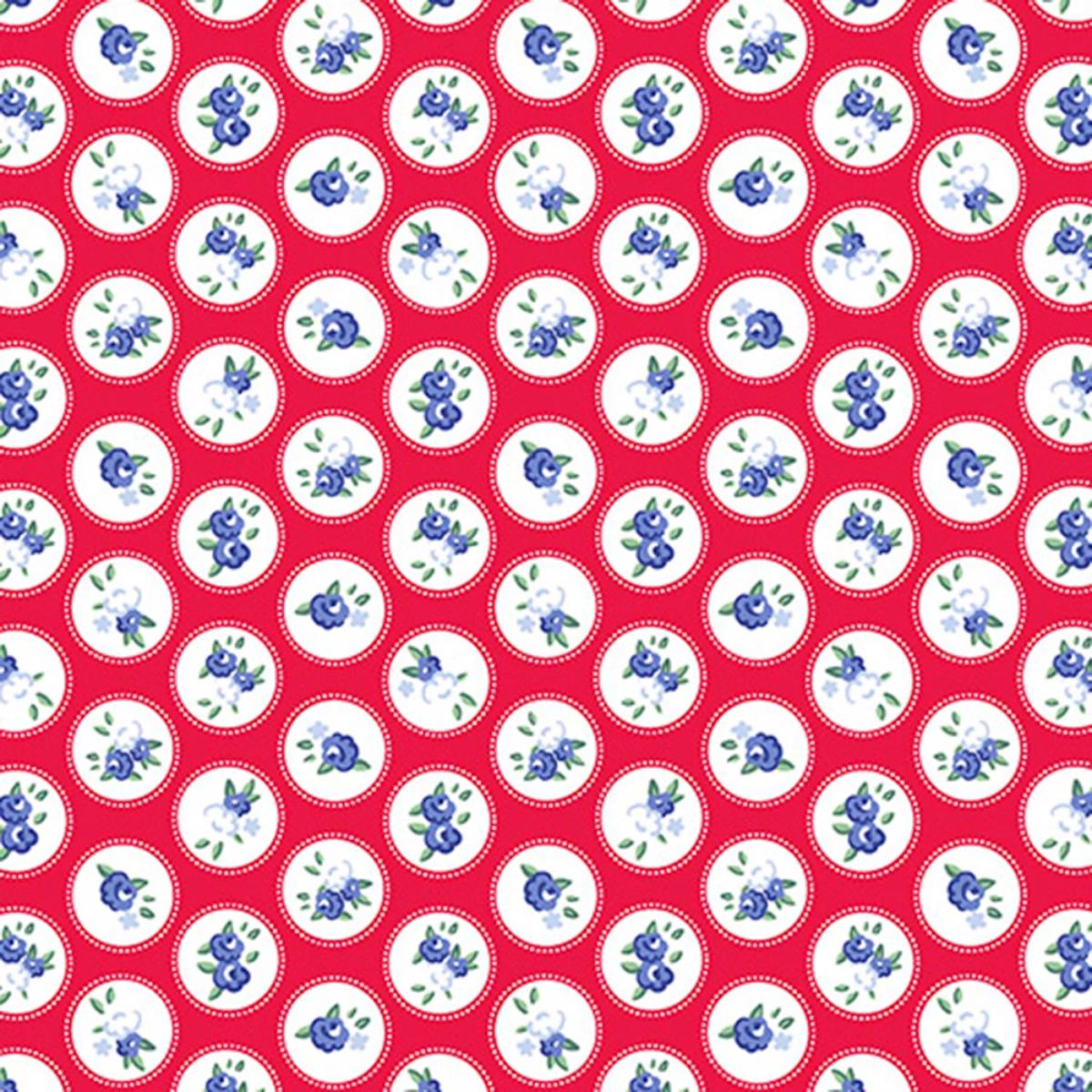 Candy Apple Windsor - Cottage Rose Lane Quilting Cuddle - Shannon Fabrics