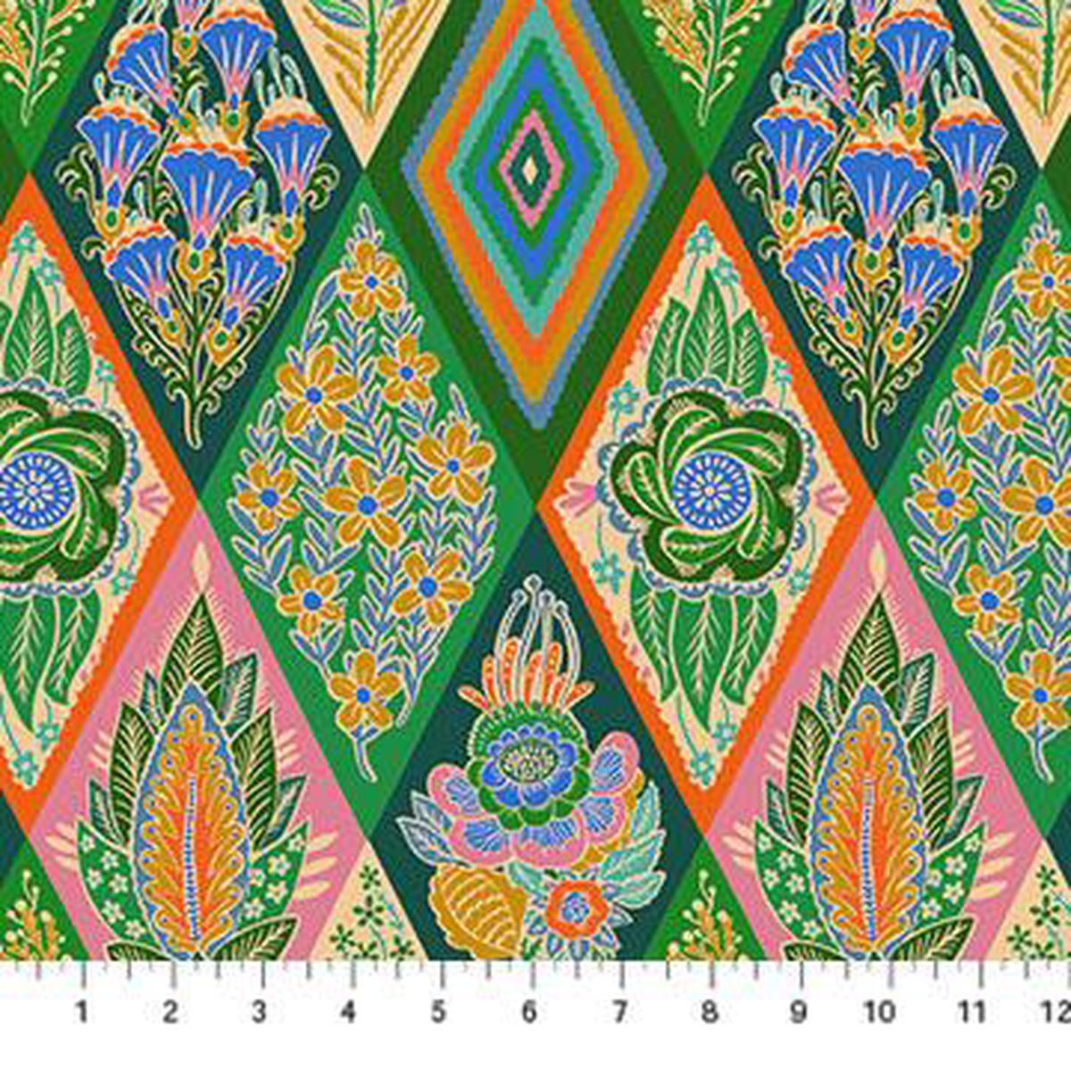 Diamonds Jade by Anna Maria Textiles