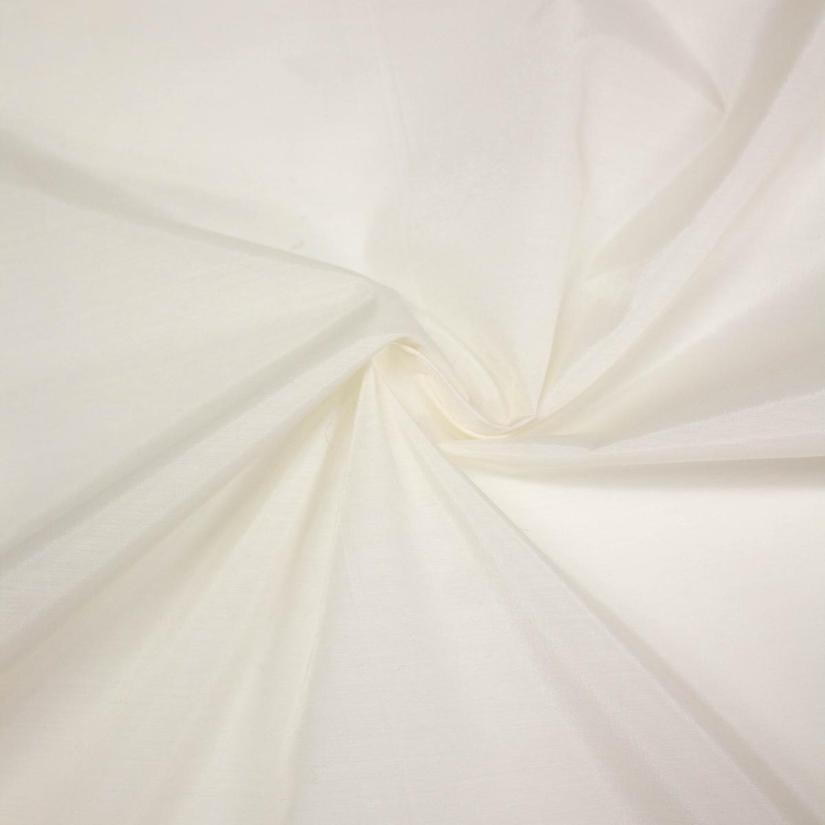 Echel Ivory Cotton Polyester Blend Fabric