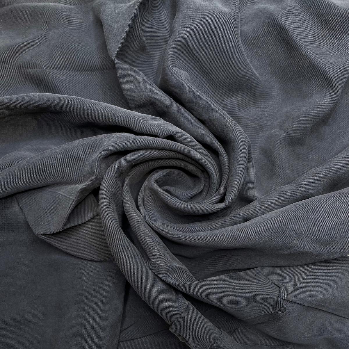 Baba Yaga - Twill Weave Tencel Woven - Dark Grey - 1.35M Bundle