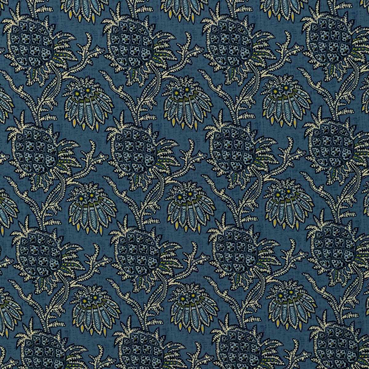 Brassac Print Indigo Fabric