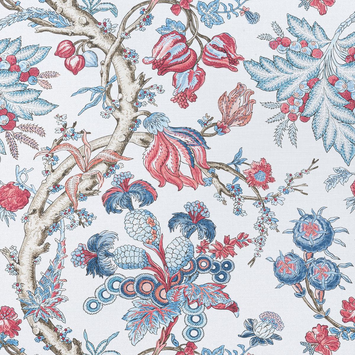 Chatelain Blue and Red Fabric