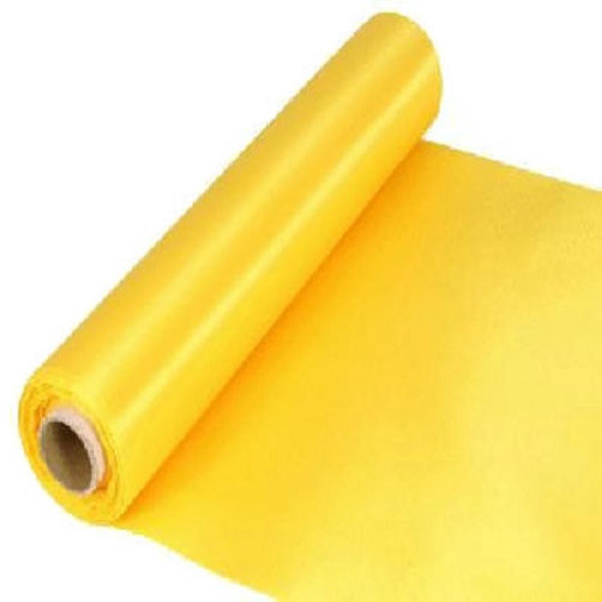 Satin Fabric Roll - 29cm x 20m - Yellow