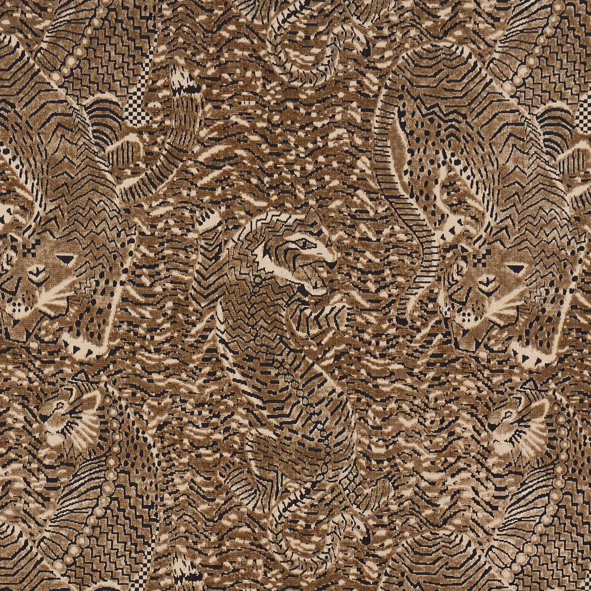 SCHUMACHER CUT & PATTERNED VELVETS TIGRESS VELVET WOVEN WOVEN CHAMPAGNE - 84831