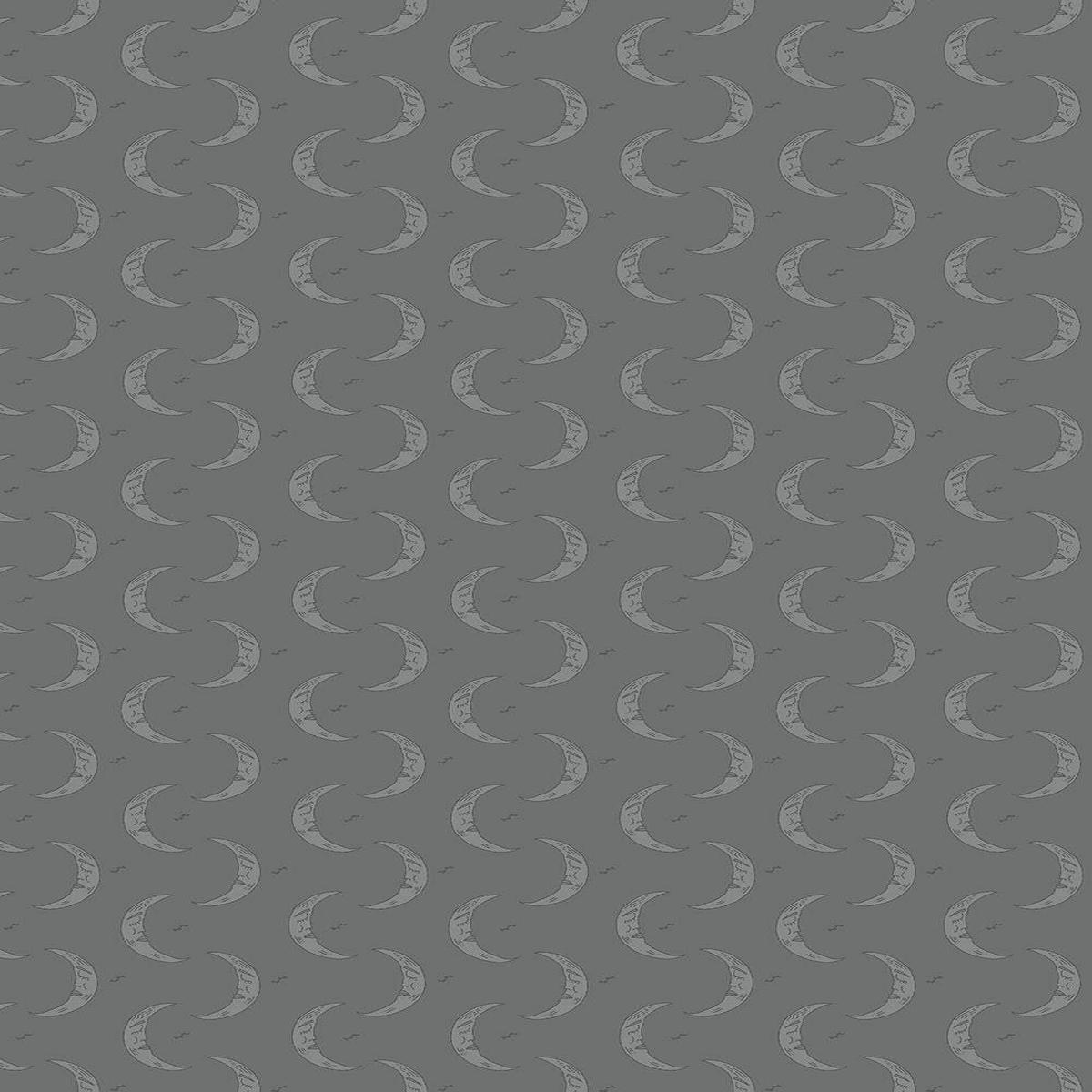 Victorian Nightmares Haunting Moonlight By Quirky Paisley For RJR Fabrics Grey