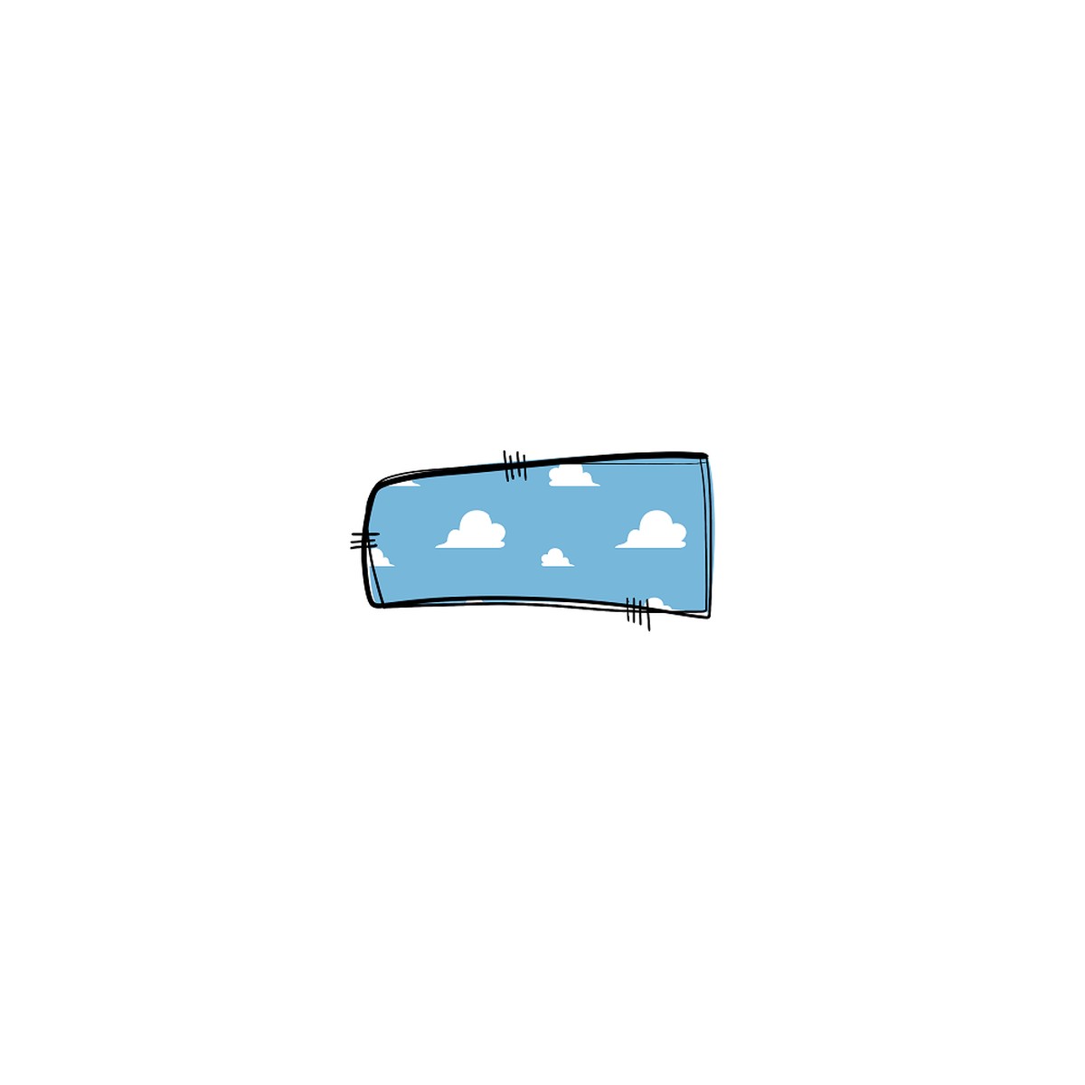 Western Cowboy - Clouds Fabric Panel