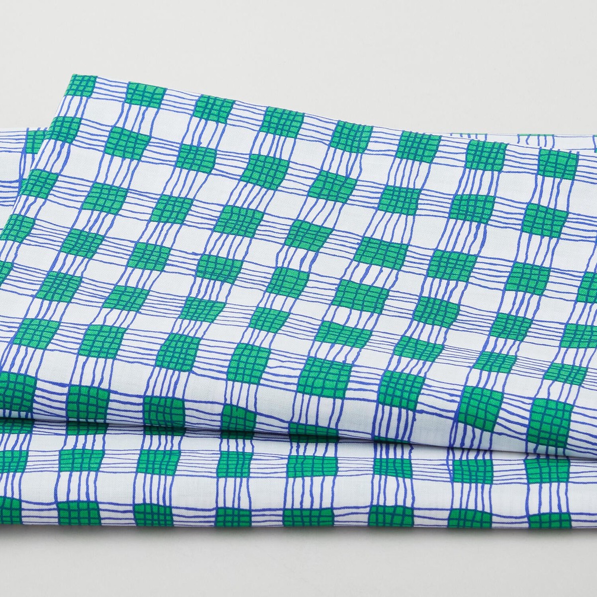 Kaffe Fassett Collective August 2023 - Gingham Green 2 Yard Cut