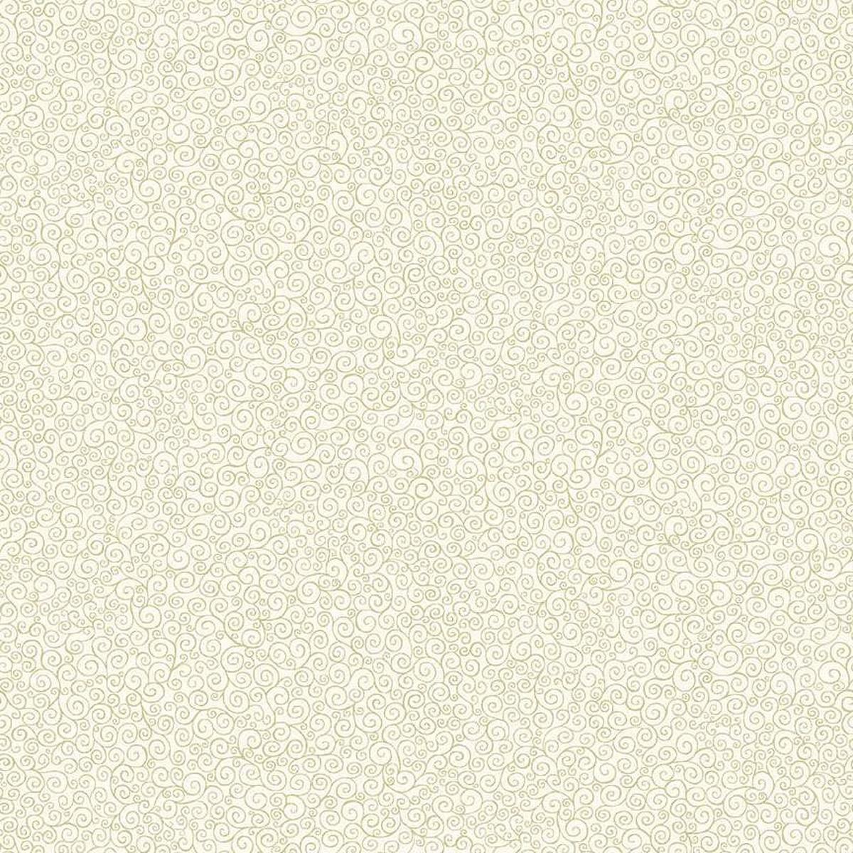Makower Christmas Fabric Good Tidings - Scroll Cream 109Q