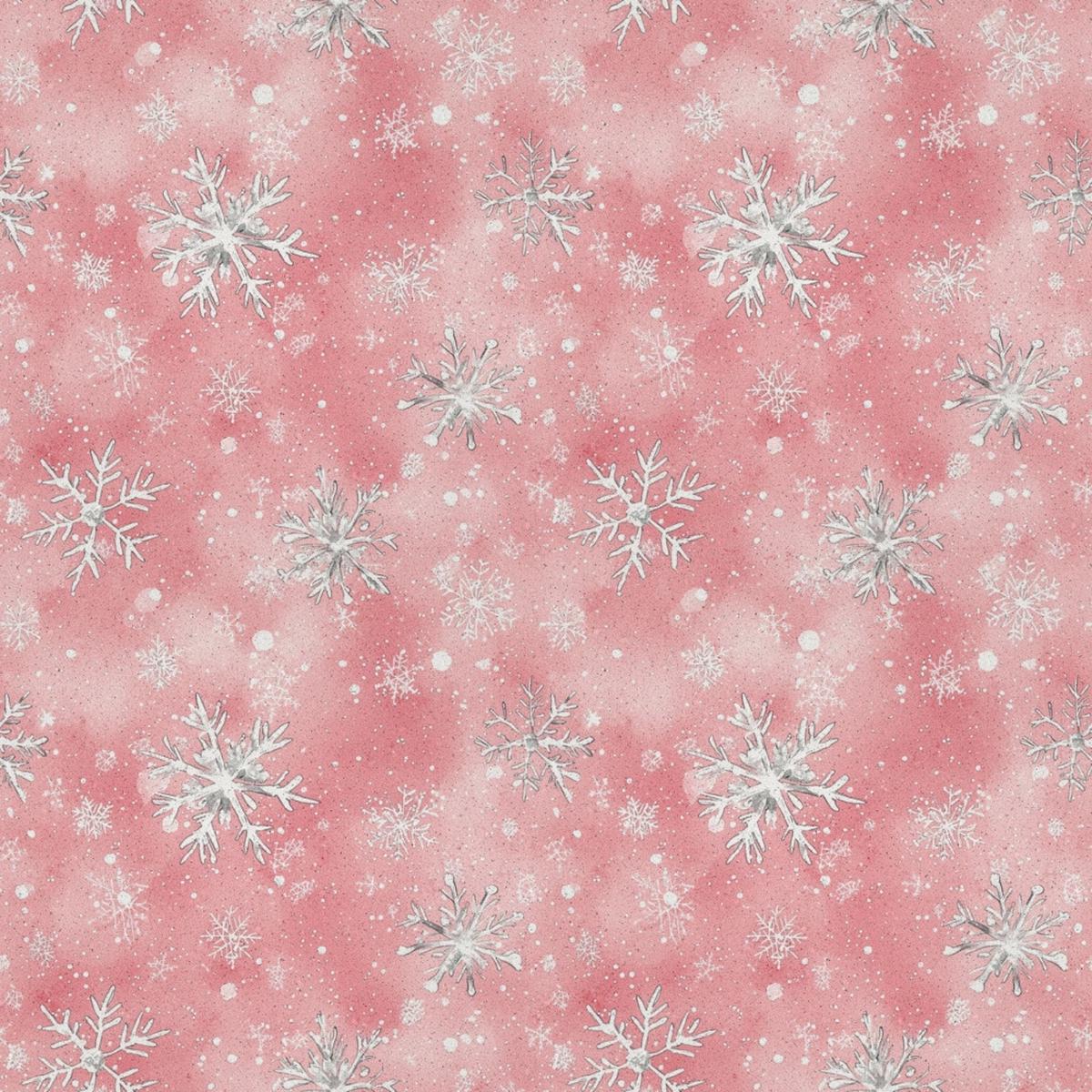 A Frosted Christmas Pattern 4 Quilting Cotton Fabric