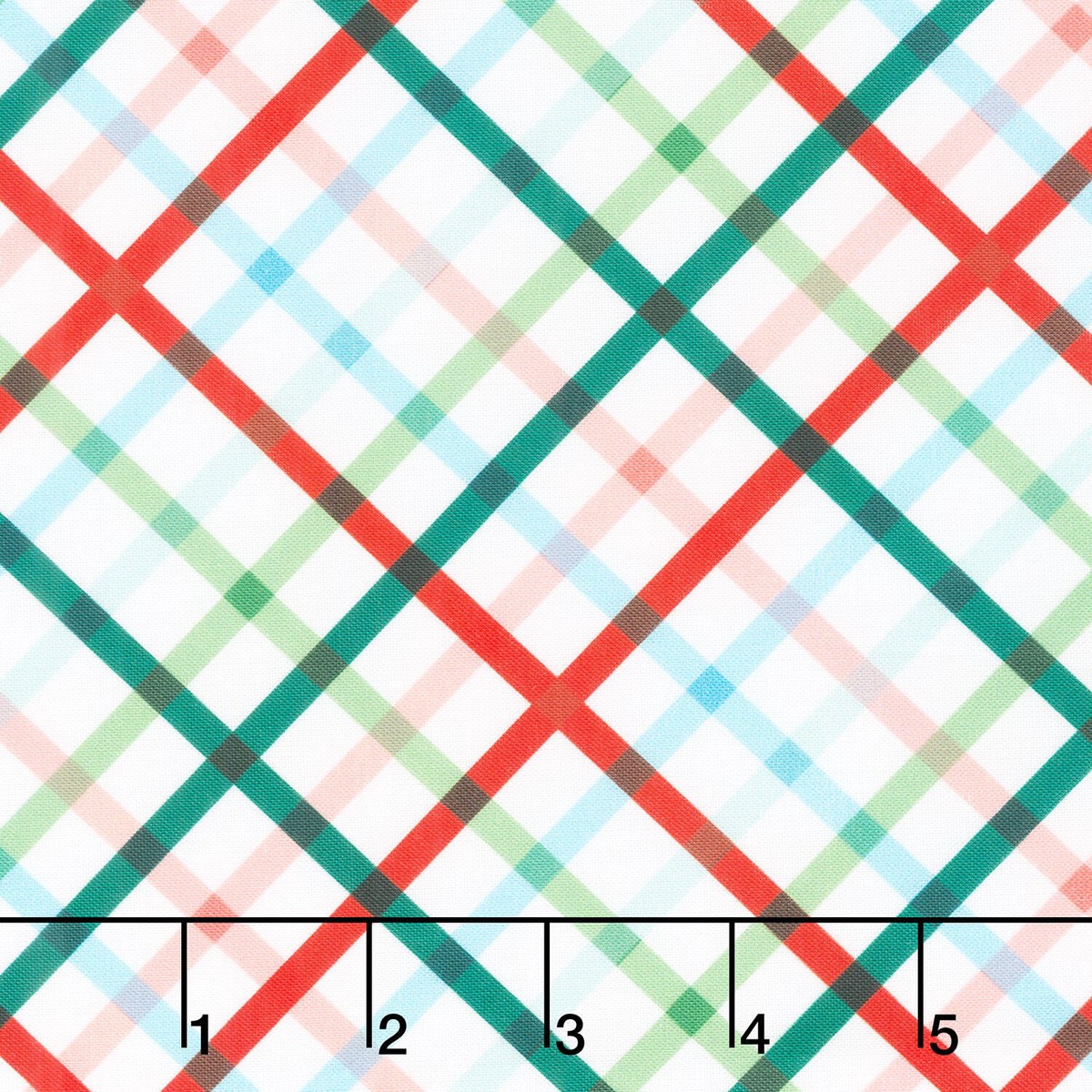 Christmas In Quilt Town - Plaid Multi 110" Wide Backing
