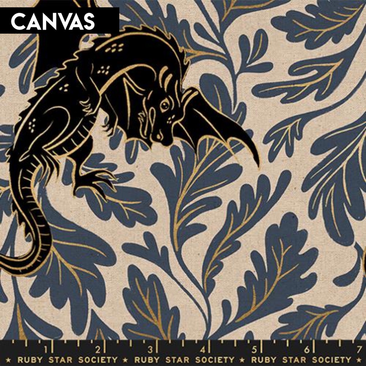 Fireglow - Dragon Lair Canvas Smoke Metallic | RS2138-16LM