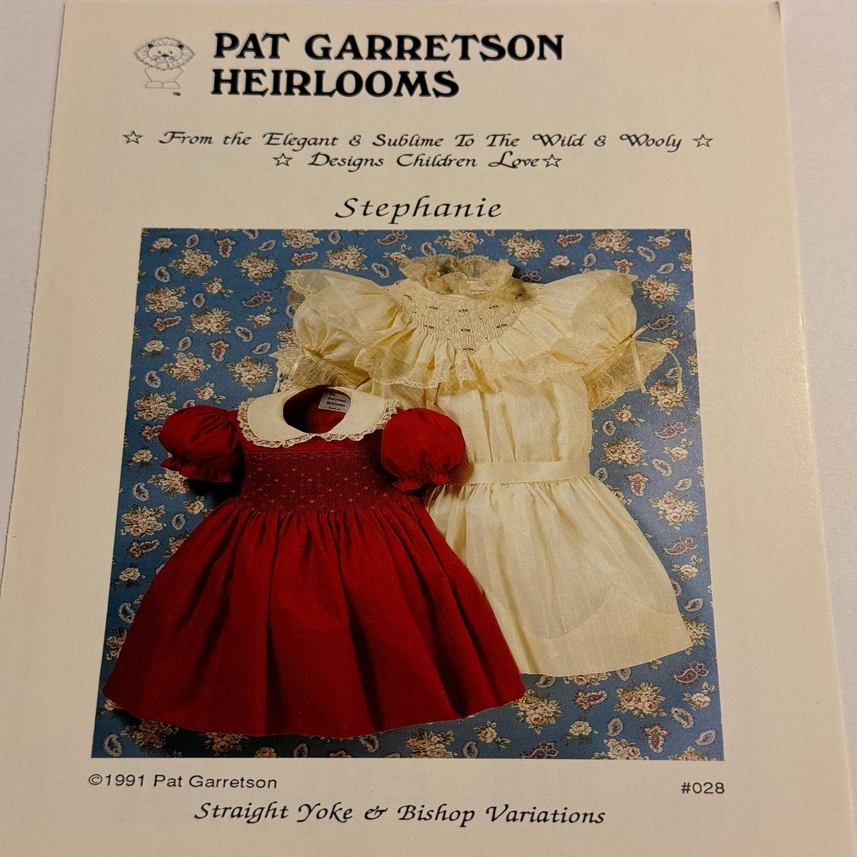 Pat Garretson Smocking Plates II - #28 STEPHANIE