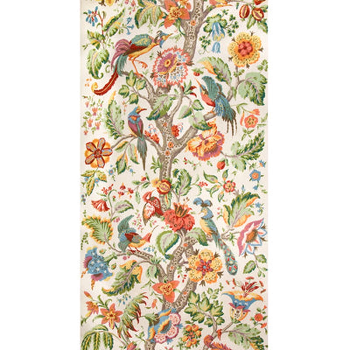Tree Of Life White Fabric