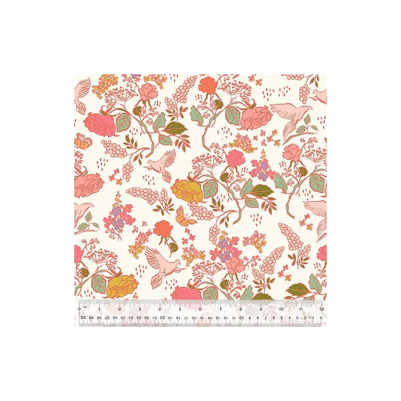 In The Garden Jennifer Moore/Monaluna 53628-6 Ivory In the Garden Organic High Density Cotton
