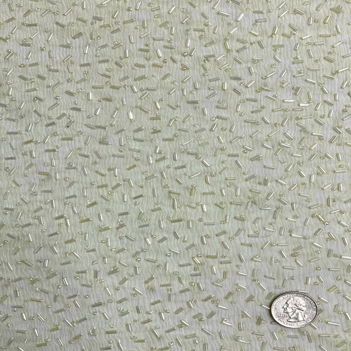 Lime Sherbet Sequin & Beads On Chiffon JEC-148-6 Fabric