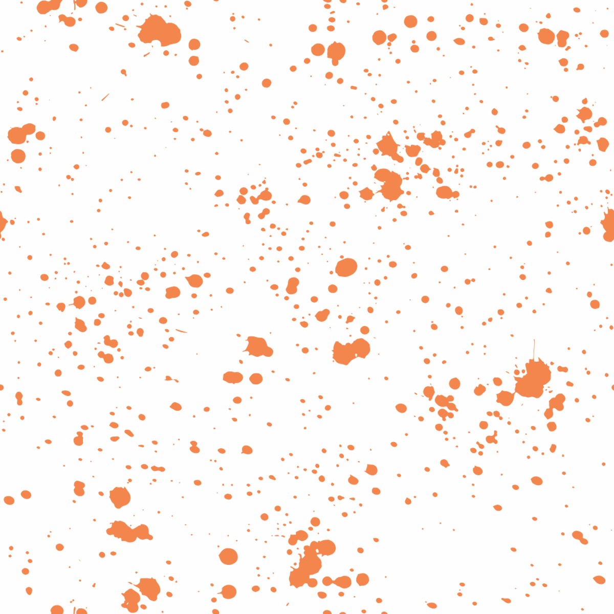 Paint Splatter Fabric - Soft Orange