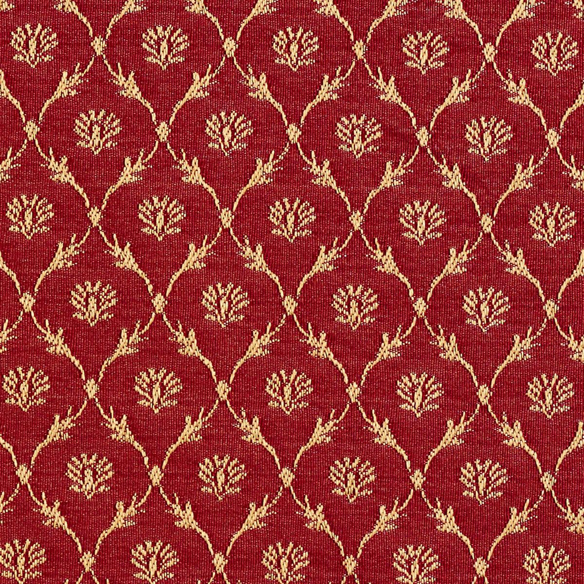 Charlotte - 2643 - Crimson/Trellis - Fabric by the Yard - Crimson/Trellis