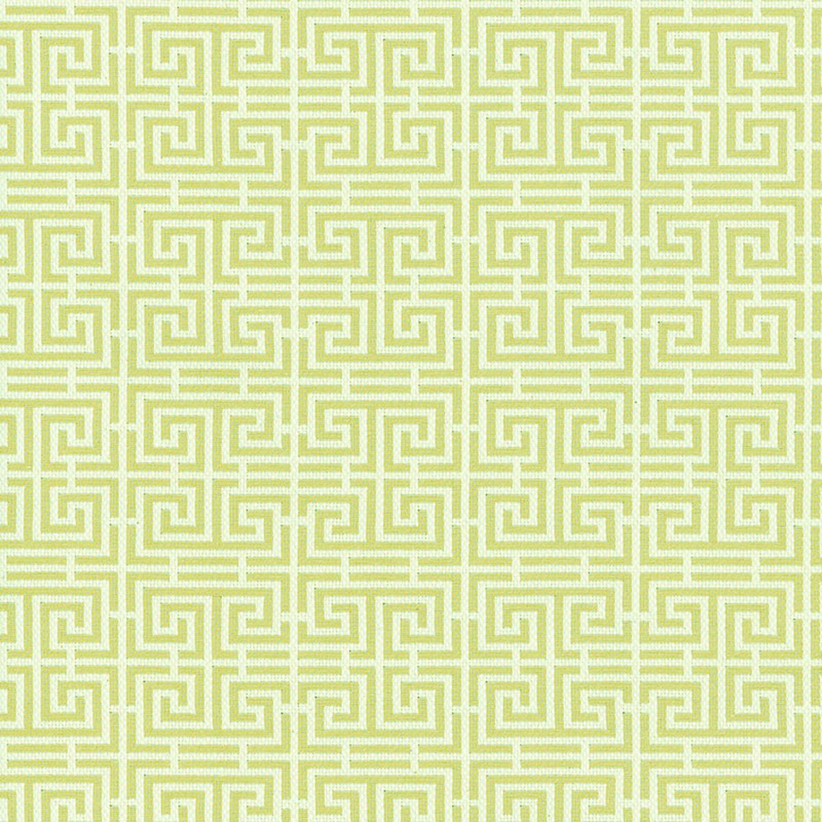 Chinois Fret Celadon Ivory Fabric