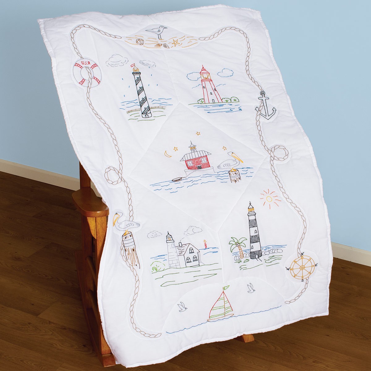 Lighthouses Lap Quilt
